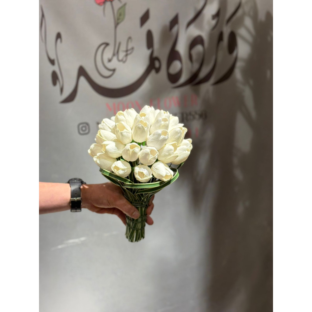 مسكة ورد صناعي توليب