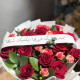 باقة ورد احمر مع بيبي روز