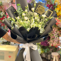 باقة ورد ابيض 